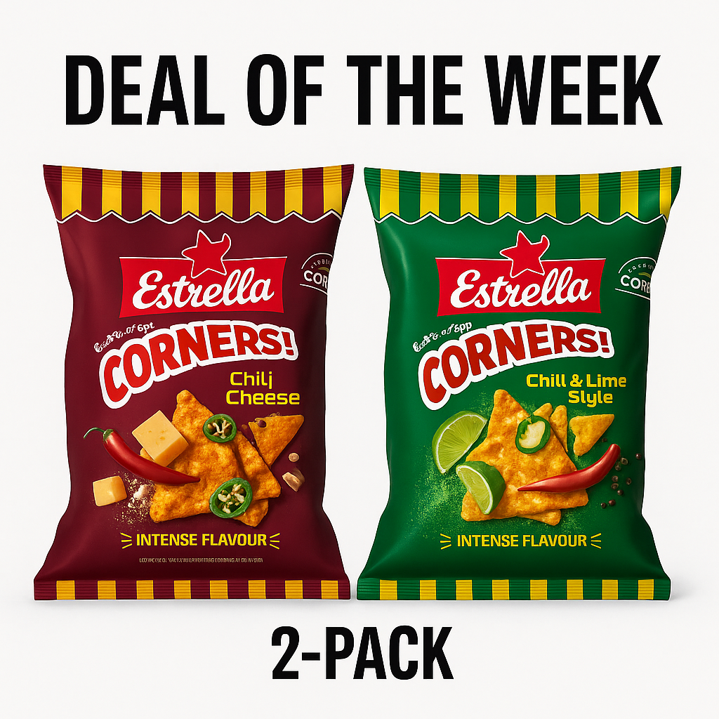 Deal of the Week – Estrella Corners Chips Bundle: Chili Cheese & Chili Lime – Scandinavian Snack Pack