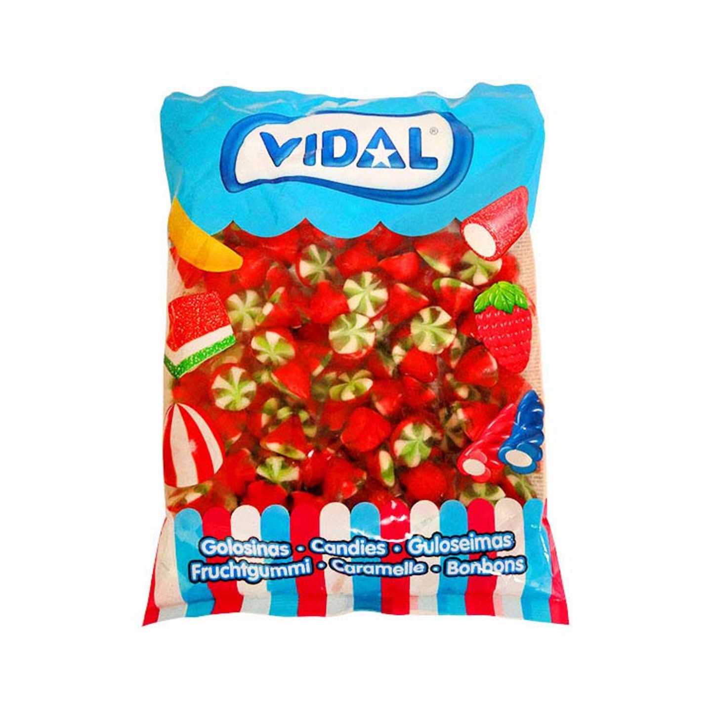 Filled Twisted Cones Candy By Vidal