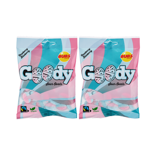 Bubs Goody Raspberry & Blueberry Sour Ovals 90g
