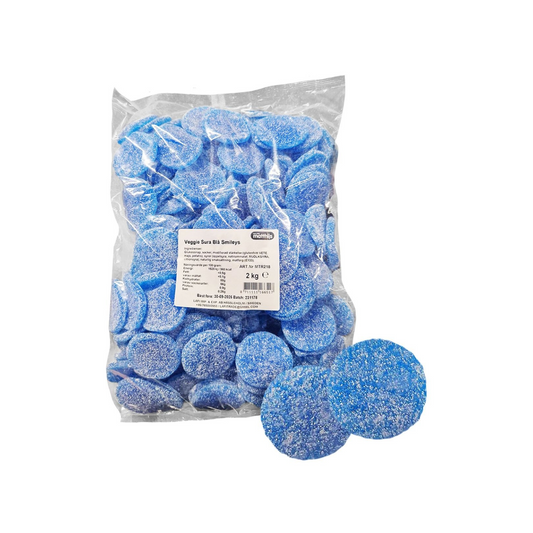 Sour Blue Smileys Candy By Matthijs