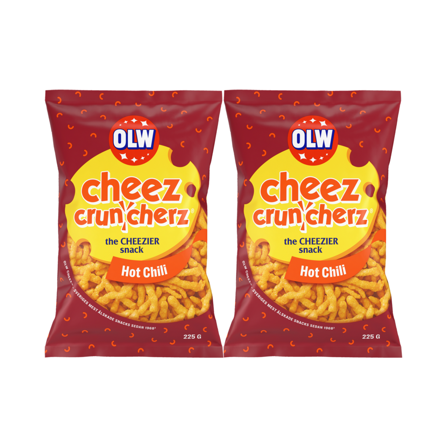 OLW Cheez Cruncherz Hot Chili 225g