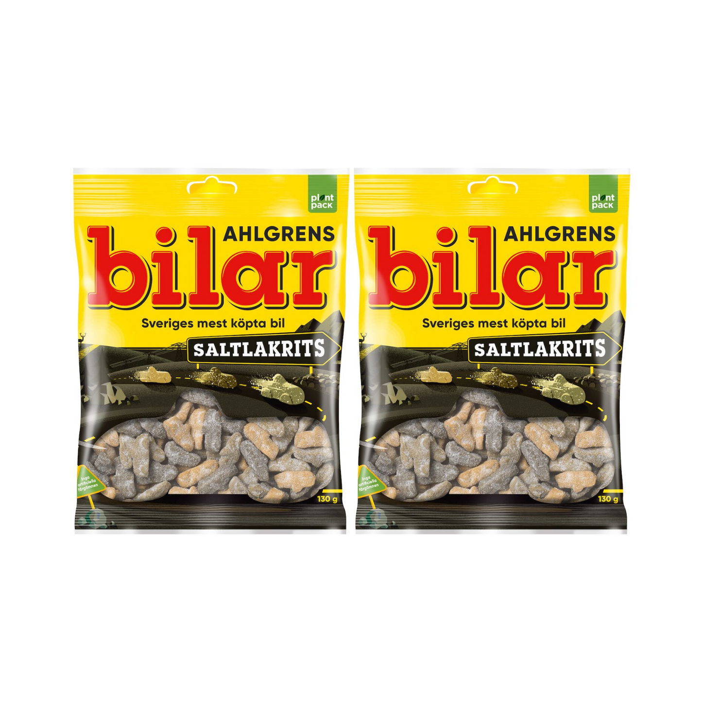 Ahlgrens Bilar Salt Licorice 130g