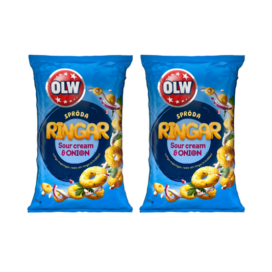 OLW Sourcream & Onion Rings 85g