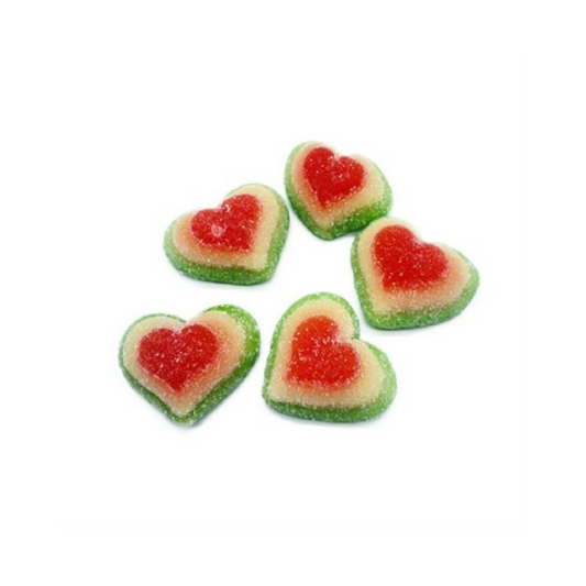 Melon Hearts Gummies By Skåne Konfektyr