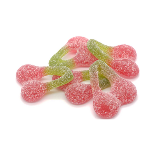 Haribo Happy Cherries Sour – Fruity Chewy German Sour Gummies