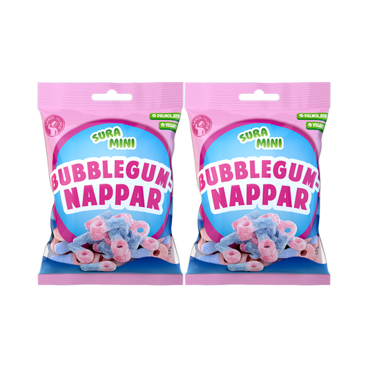 Sour Bubblegum Bottle Gummies - 70g Bag Candy People Fruity Chewy Sour Gummies