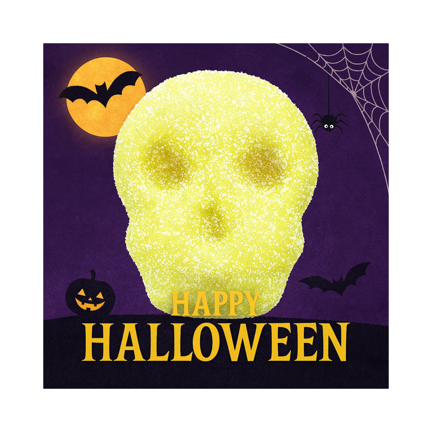 Tropical Fruity Foam Skulls 2 Kg