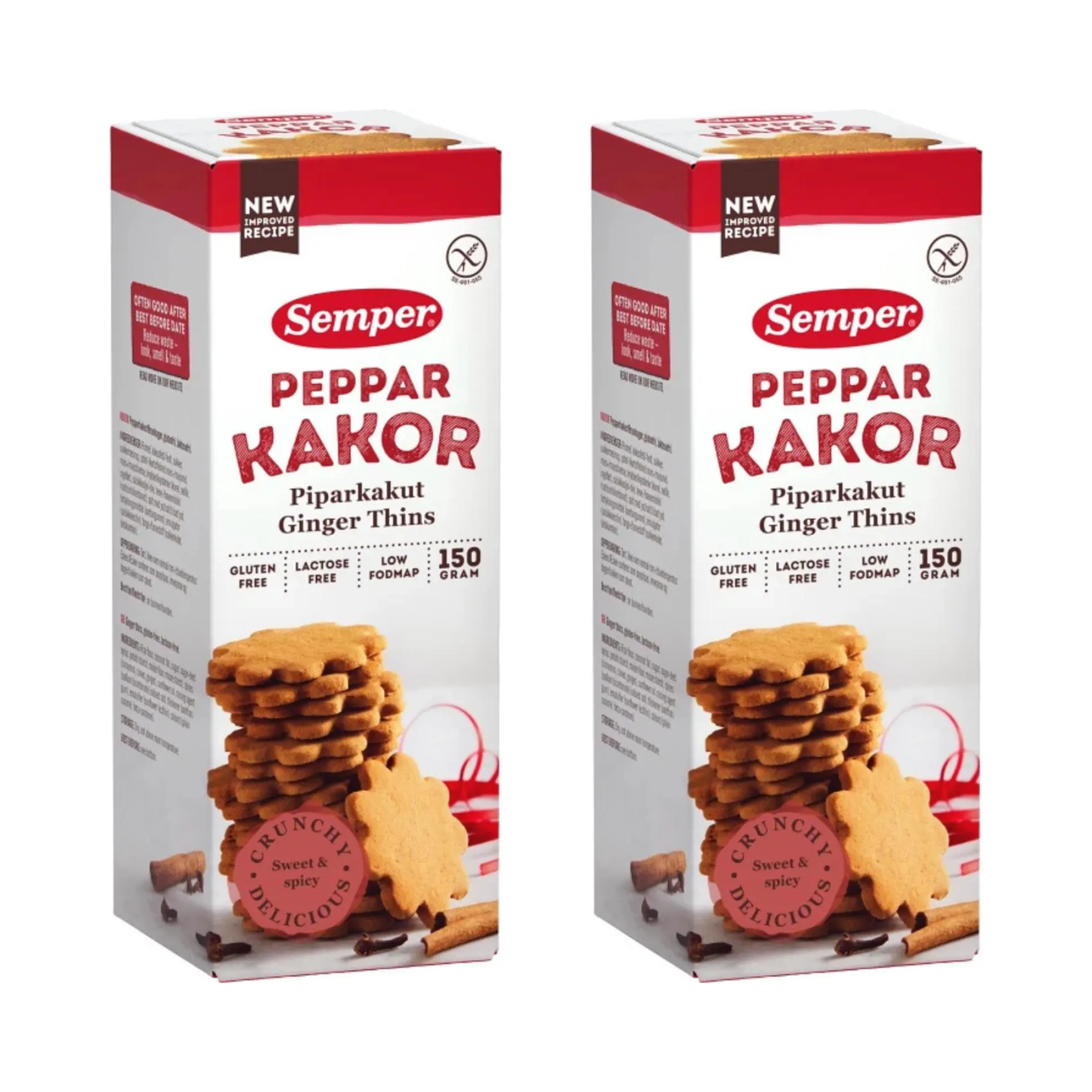 Semper Gluten Free Ginger Thins 150g – Swedish Gingerbread Cookies