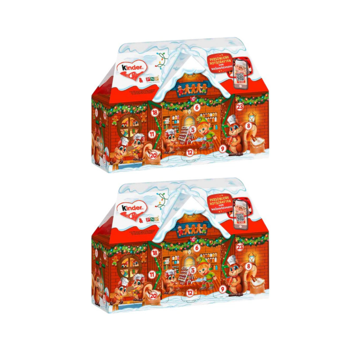 Kinder Mix Cottage Advent Calendar 234g – Chocolate Christmas Calendar Gift Box