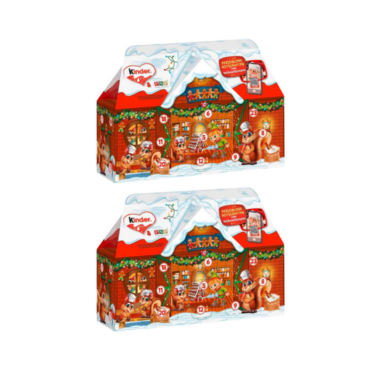 Kinder Mix Cottage Advent Calendar 234g – Chocolate Christmas Calendar Gift Box