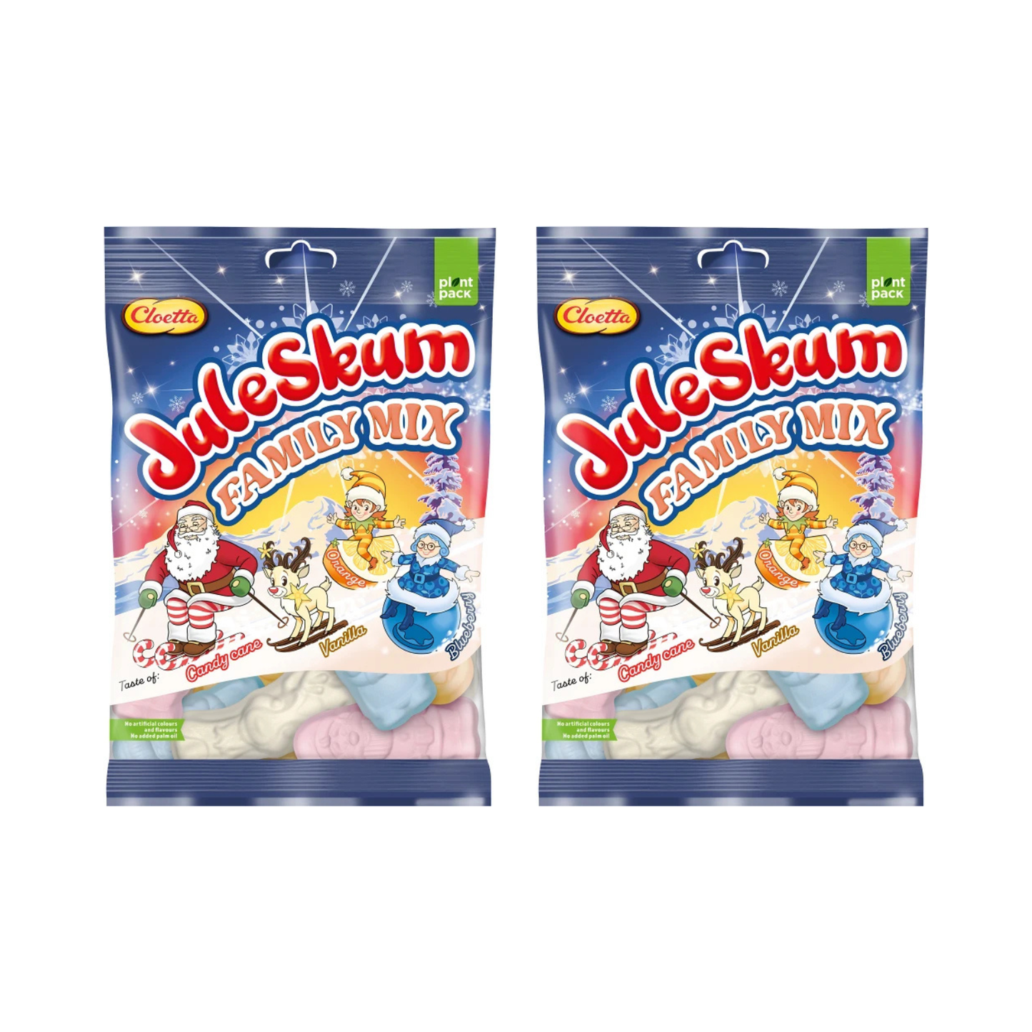 Cloetta Juleskum Family Mix 200g – Swedish Christmas Marshmallow Candy Bag