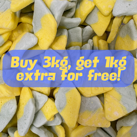 Bubs Sour Tutti Frutti Buy 3kg get 1kg extra for free!