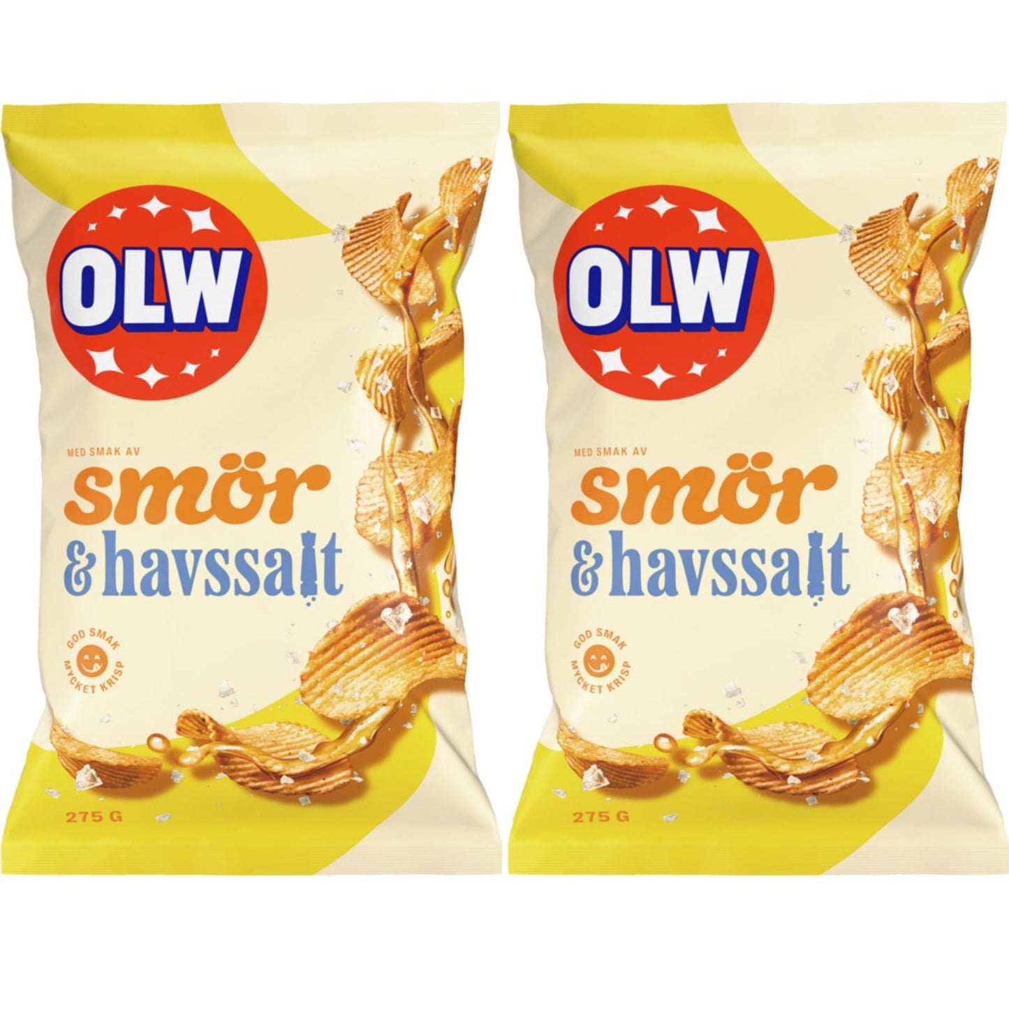 Butter and Sea Salt Chips 275g By OLW