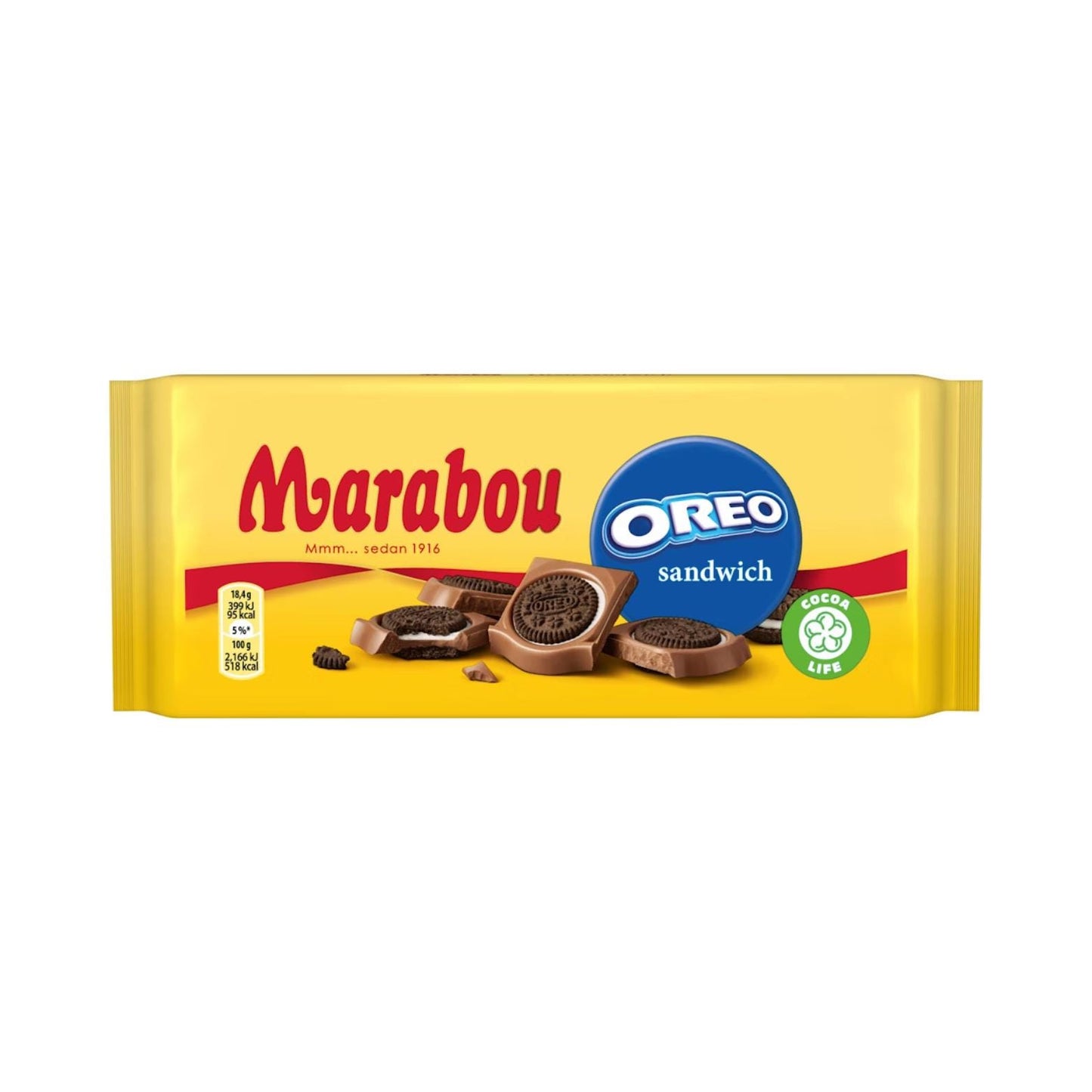 Oreo Chocolate Bar 185g By Marabou