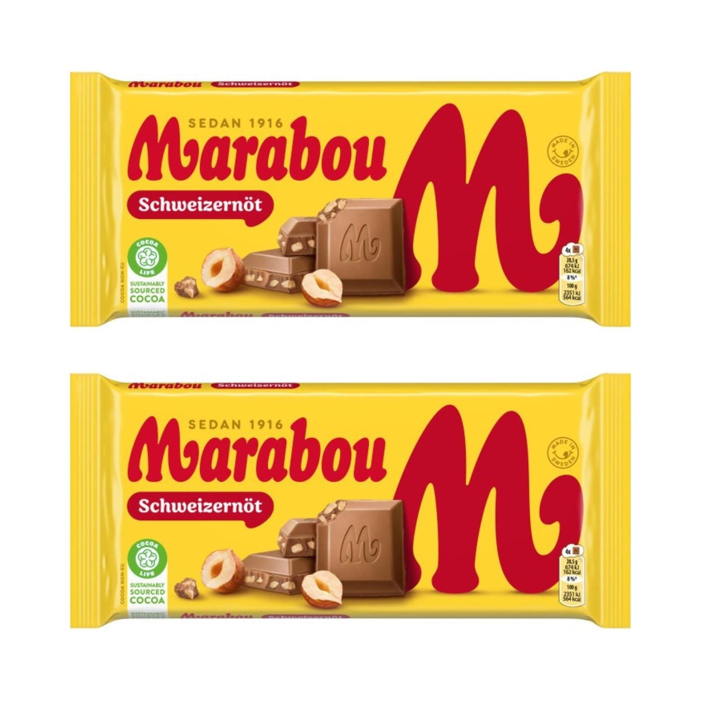 Swiss Nut Chocolate 200g By Marabou
