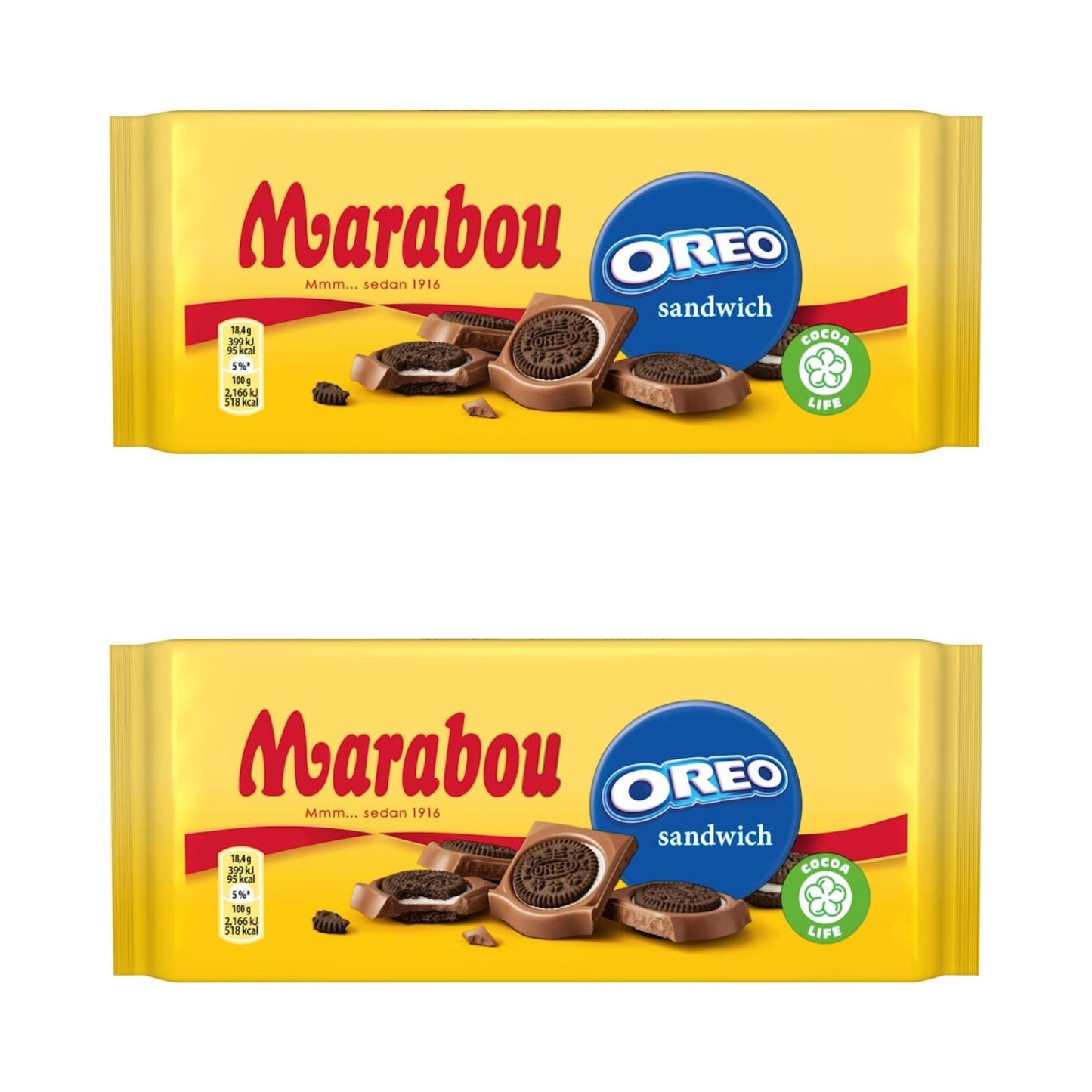 Oreo Chocolate Bar 185g By Marabou