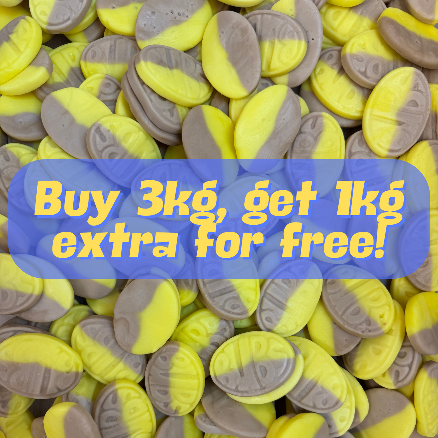 Bubs Banana Ovals Buy 3kg, get 1kg extra for free!