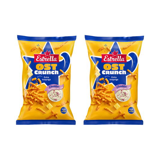 Cheddar & Sour Cream Crunchy Cheese 200g By Estrella