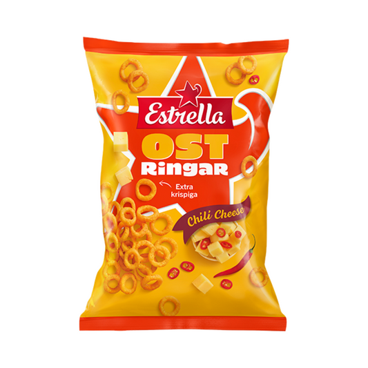 Chili Cheese String Chips 200g By Estrella