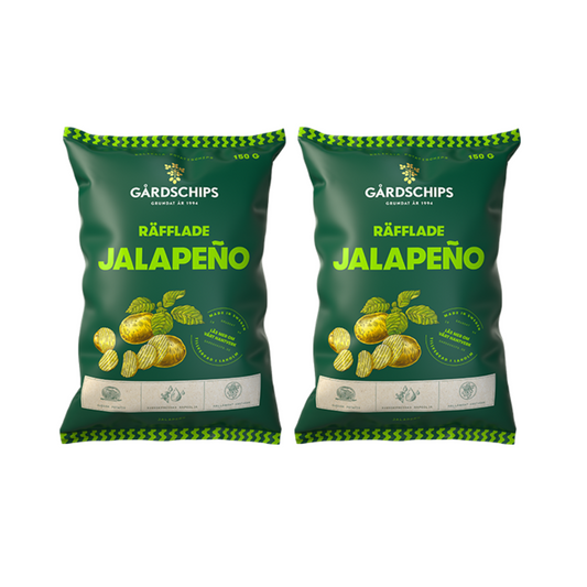 Jalapeño Potato Chips 150g By Gårdschips