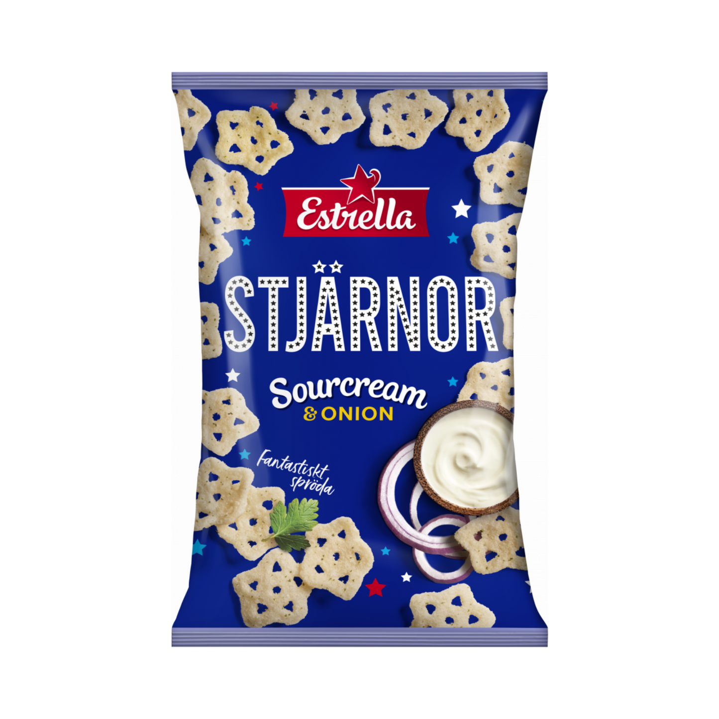 Stars Sour Cream & Onion 100g By Estrella