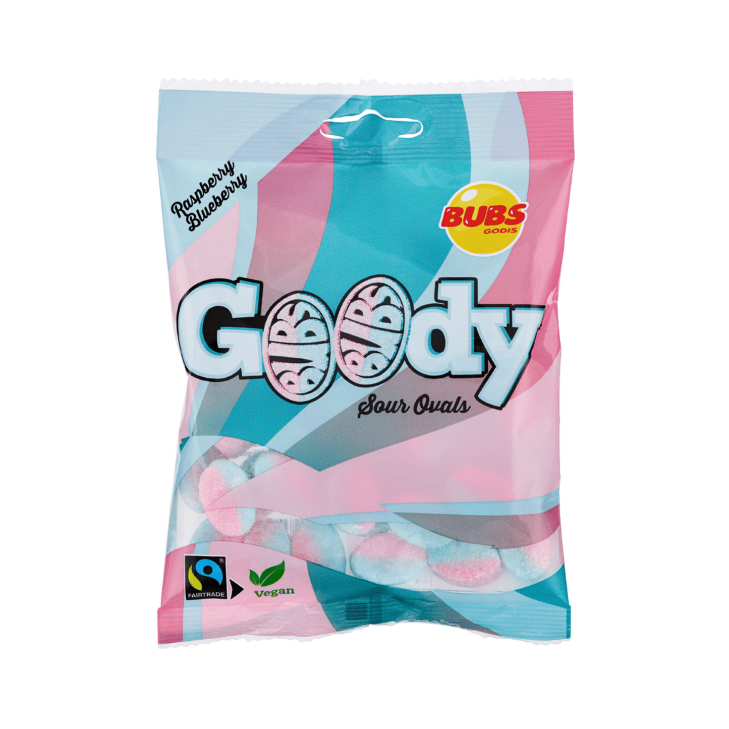 Bubs Goody Raspberry & Blueberry Sour Ovals 90g