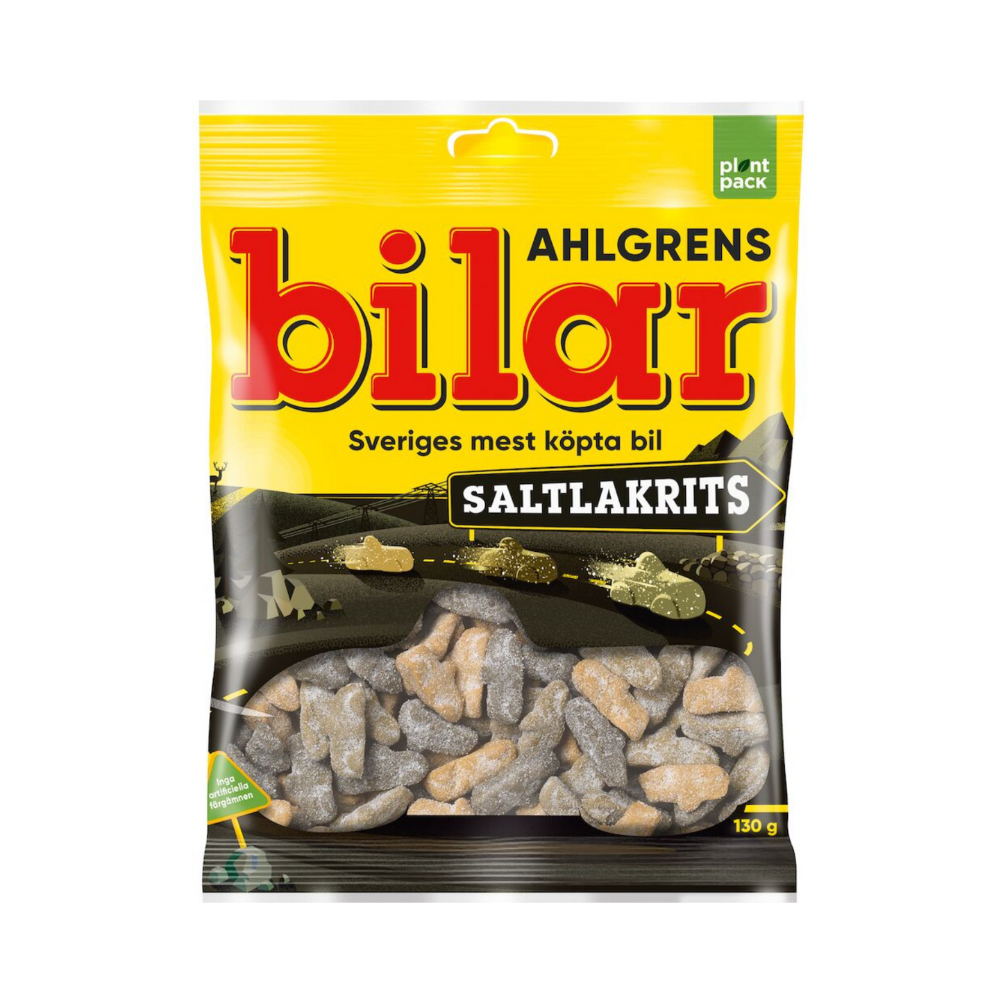 Ahlgrens Bilar Salt Licorice 130g