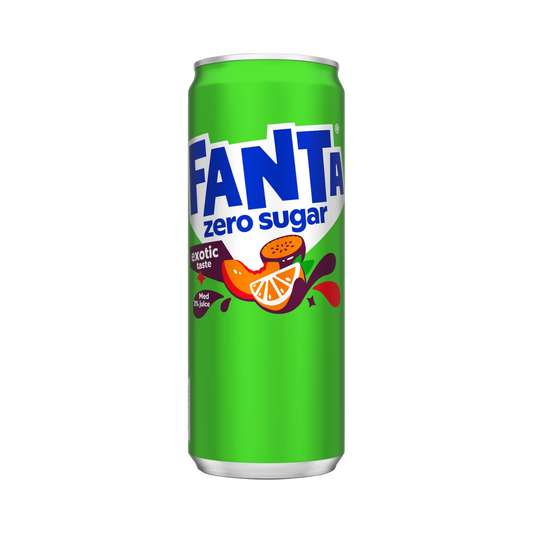 Fanta Exotic Zero Sugar Soda 33CL