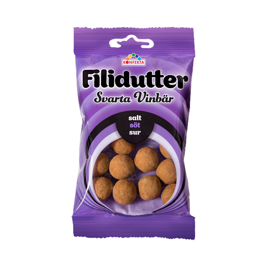 Blackcurrant Licorice Candy By Konfekta 65g