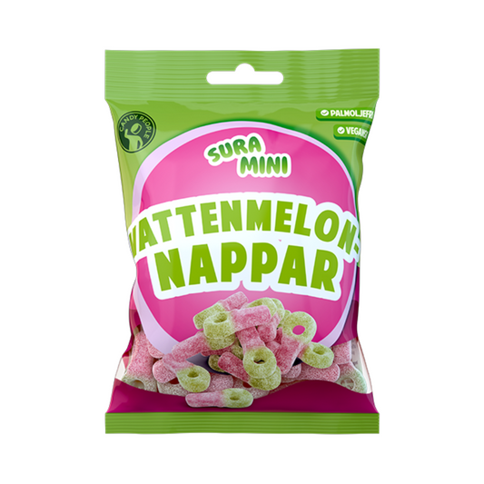 Sour Watermelon Bottle Gummies 70g By Candy People