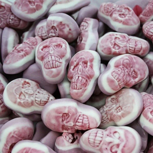 Vidal Jelly Skulls Candy 1kg – Fruity Gummy Sweets – Spooky Halloween Skull Gummies