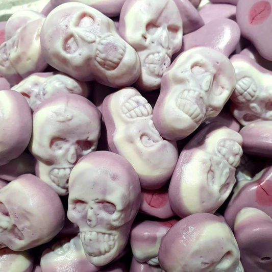Vidal Jelly Skulls Candy 1kg – Fruity Gummy Sweets – Spooky Halloween Skull Gummies