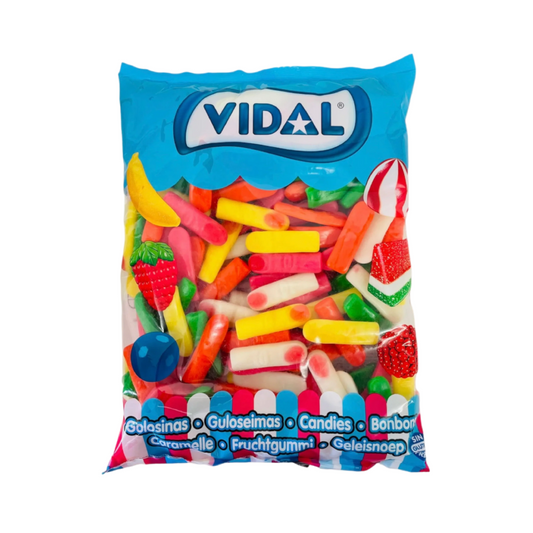 Vidal Jelly Fingers Candy 1kg – Fruity Gummy Sweets – Spooky Halloween Finger