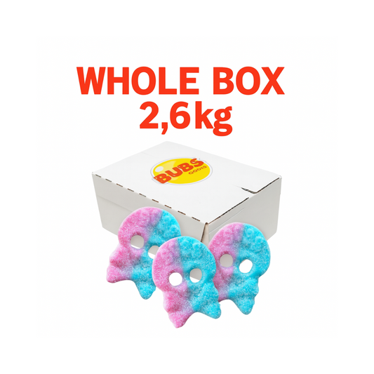 Bubs Dizzy Skulls Candy – WHOLE BOX 2.6kg – Swedish Foam Candy Bulk – Sour & Sweet Pick & Mix by Bubs