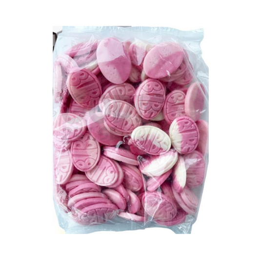 Bubs Wild Strawberry Pomegranate Ovals – WHOLE BOX 2.8kg – Swedish Foam Candy Bulk – Pick & Mix Scandinavian Sweets