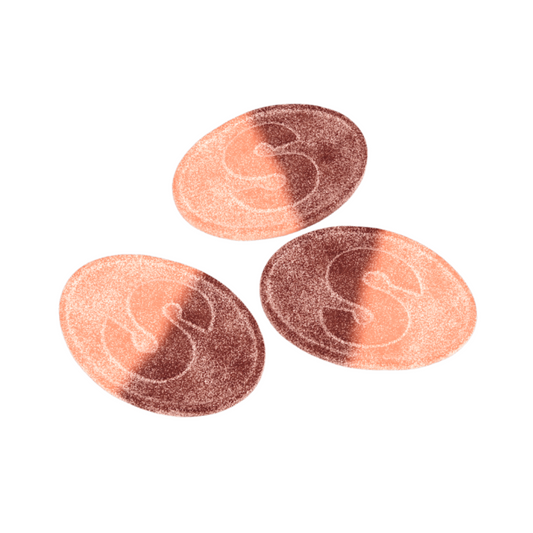 S-Märke Sour Peach & Cola – Swedish Sour Candy Bulk – Scandinavian Fruity Sweets