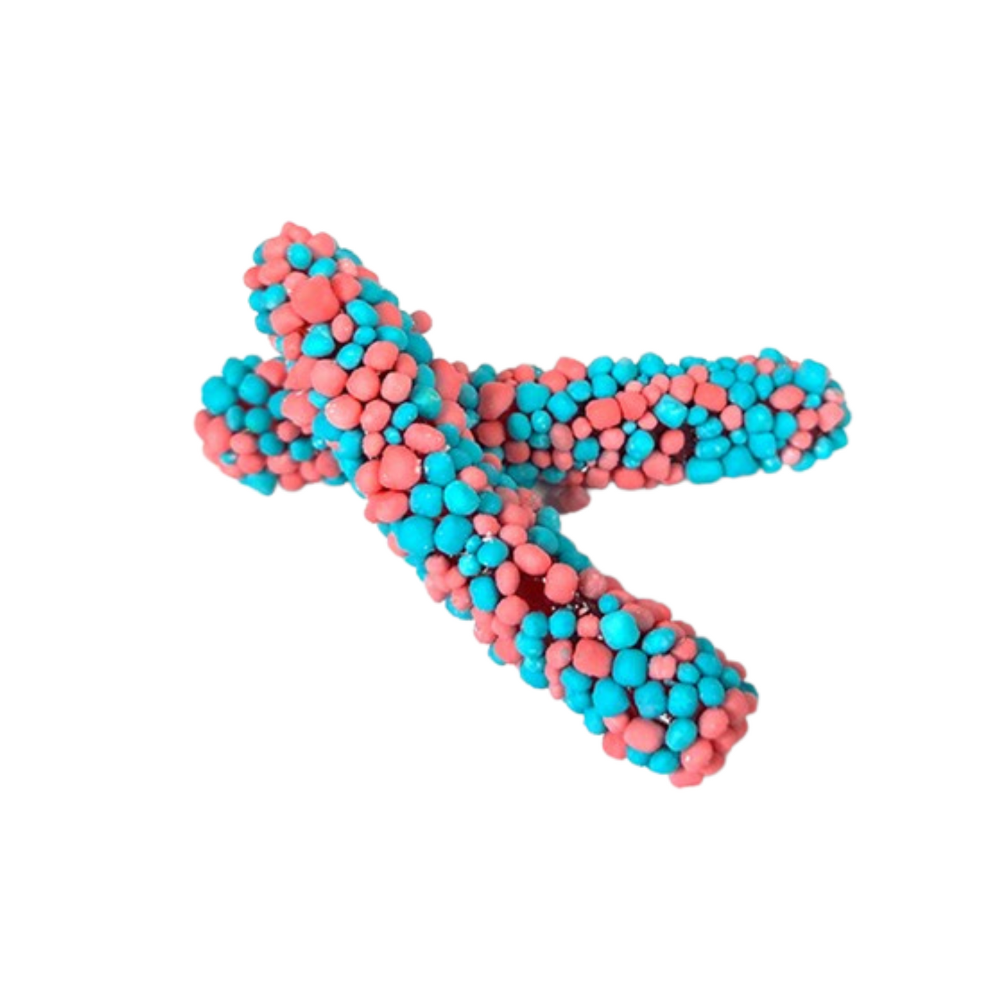 Geeks Worms Blue & Pink Sour Candy – Fruity Chewy Gummy Worms