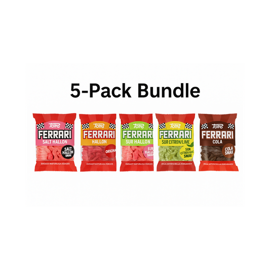 Ferrari Candy Bundle by Toms – 5 Pack Swedish Gummies Mix