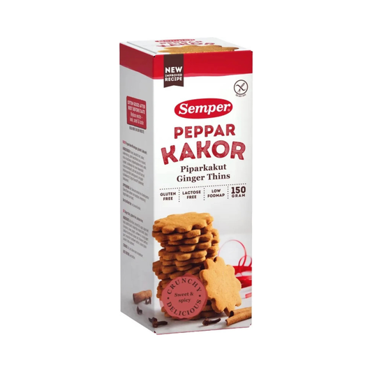 Semper Gluten Free Ginger Thins 150g – Swedish Gingerbread Cookies