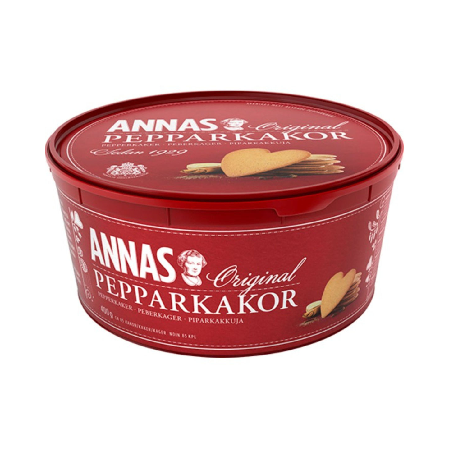 Annas Original Ginger Thins 400g – Swedish Gingerbread Cookies in Gift Box