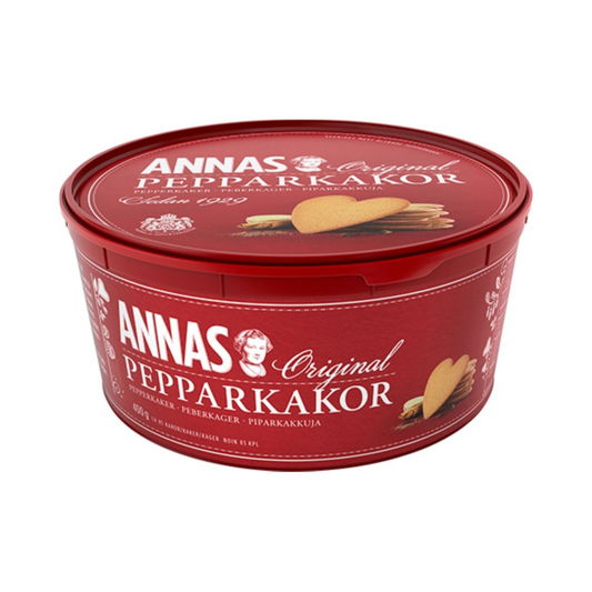 Annas Original Ginger Thins 400g – Swedish Gingerbread Cookies in Gift Box