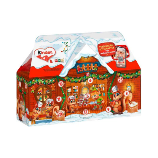 Kinder Mix Cottage Advent Calendar 234g – Chocolate Christmas Calendar Gift Box