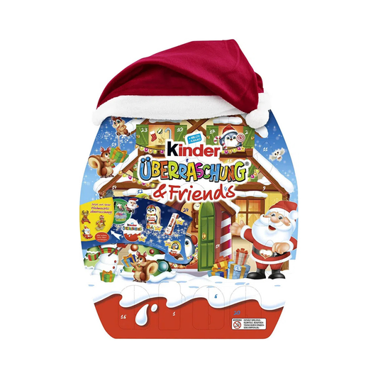 Kinder Surprise & Friends Advent Calendar 431g – Chocolate Christmas Calendar Gift