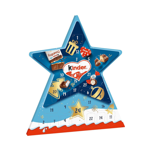 Ferrero Kinder Mix Star Advent Calendar 149g – Chocolate Christmas Gift Box