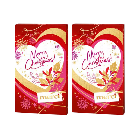 Merci Merry Christmas Advent Calendar 263g – Premium Chocolate Christmas Gift Box