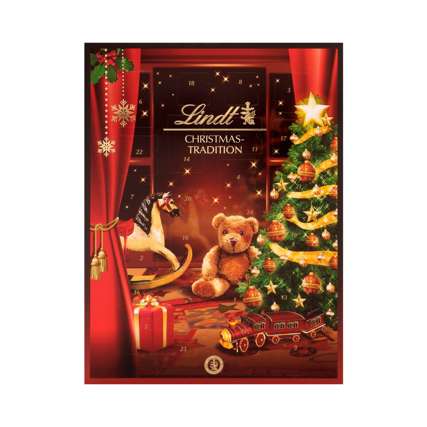 Lindt Advent Calendar Christmas Edition 253g – Swiss Chocolate Holiday Gift Box