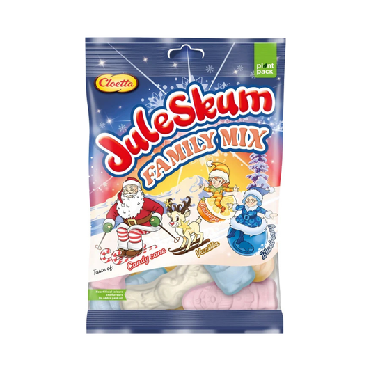 Cloetta Juleskum Family Mix 200g – Swedish Christmas Marshmallow Candy Bag