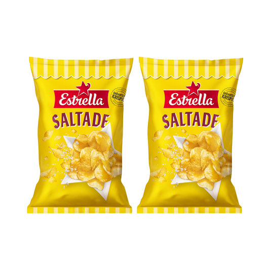 Estrella Salted Potato Chips 175g – Classic Swedish Crisps