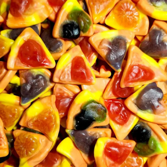 Vidal Filled Pizza Candy – Swedish Fruity Gummy Slices