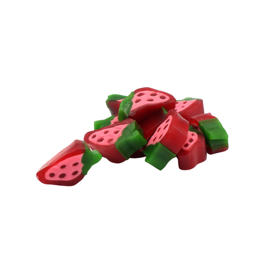 Vidal Strawberry Licorice Slices – Swedish Fruity & Soft Licorice Candy